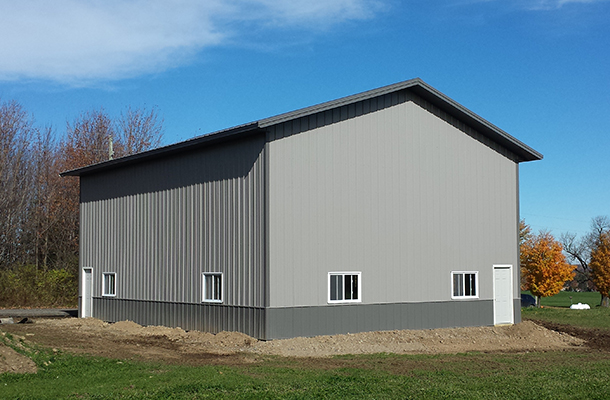 Warsaw, NY, Basketball Court, Hobby Building, Getterr Done Construction Inc., Lester Buildings