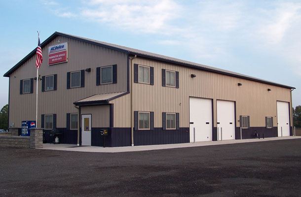 Shortsville NY, Vehicle Sales and Service Building, Lordan Development Inc., Lester Buildings