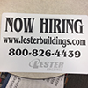 Lester Buildings_Now Hiring_Job Fair