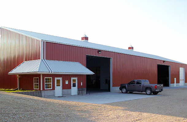 Hopkinton IA, seed warehouse, Eastern Iowa Building Inc., Lester Buildings
