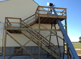 Dry Fertilizer Storage Building with Exterior Stair System