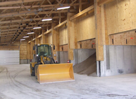 Moveable Bulkhead Fertilizer Storage Building