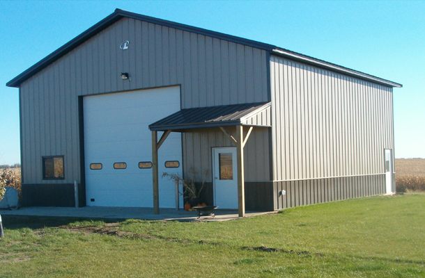 Bricelyn MN, Garage and Hobby Shop, Freeborn's Pride Builders Inc., Lester Buildings