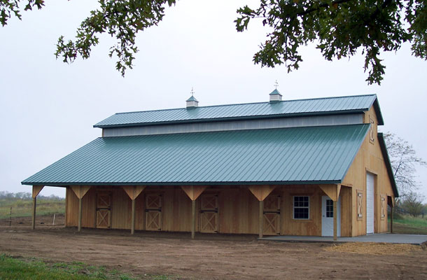 King City MO, Horse Stable, Workman Fencing & Construction, Lester Buildings