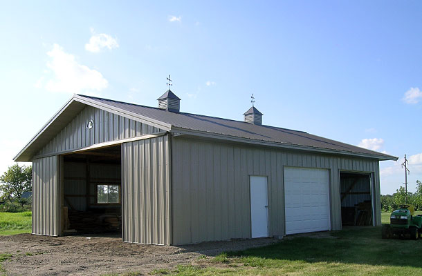Glencoe MN, Garage and Hobby Shop, Ron Foust, Lester Buildings