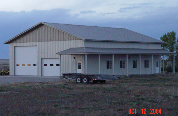 Ft Morgan CO, Garage and Hobby Shop, Keefe Construction Services, Lester Buildings