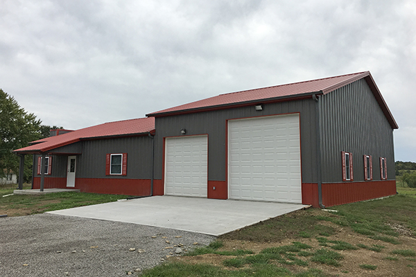 McFall MO, Residence, Workman Fencing and Construction, Lester Buildings