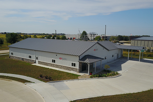 North Liberty IA, Alpha Graphics print shop, Eastern Iowa Building Inc., Lester Buildings, Eclipse Metal Roof System