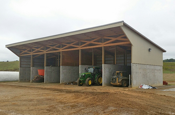 Blacksburg, VA, Hay Storage, Calf Barn, Commodity Storage, Dillon Construction Co., Lester Buildings