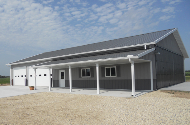 Sedgwick, KS, Hobby Shop and Aircraft Hangar, Prairie Building Systems Inc., Lester Buildings