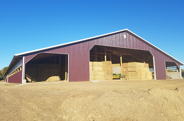 Varysburg NY, ag storage, crop storage, beef cattle, Getterr Done Construction Inc., Lester Buildings