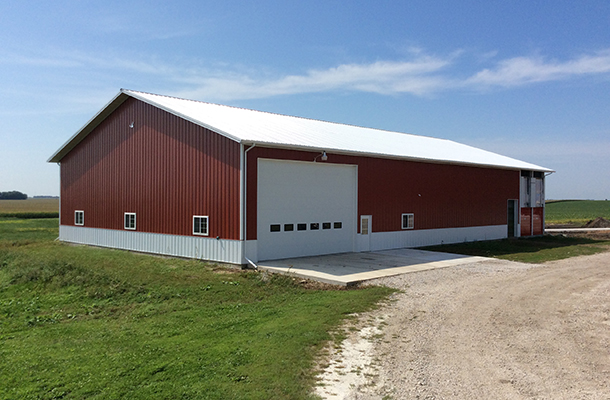 Laurens, IA, show cattle barn, shop, Tom Witt Contractor, Inc, Lester Buildings