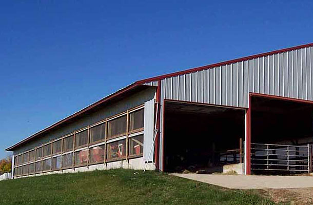 West Branch MI, Dairy Freestall, Miller Construction and Equipment Inc., Lester Buildings