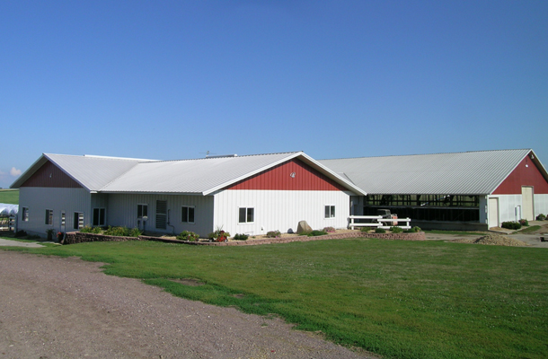 Sleepy Eye, MN, Dairy Parlor and Holding Section, Ron Foust, Lester Buildings