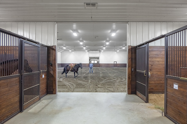 Hubbard OH, Horse Stable and Arena, Witmer's Inc., Lester Buildings, Brian Cox Quarter Horses, horse trainer