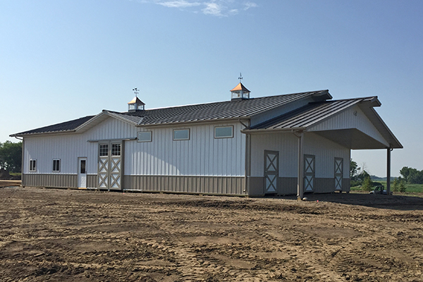 Jamestown ND, Horse Stable, Wolf Construction LLC, Lester Buildings