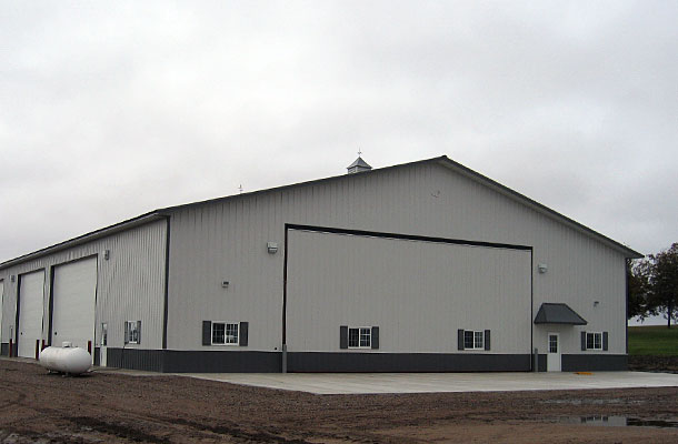 Montevideo MN, Ag storage and shop, Daryl Delzer, Lester Buildings