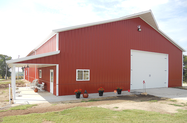 Florence KS, Ag Shop, Prairie Building Systems Inc., Lester Buildings
