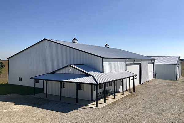 Roanoke IL, farm shop, Midwest Building Systems Inc., Lester Buildings