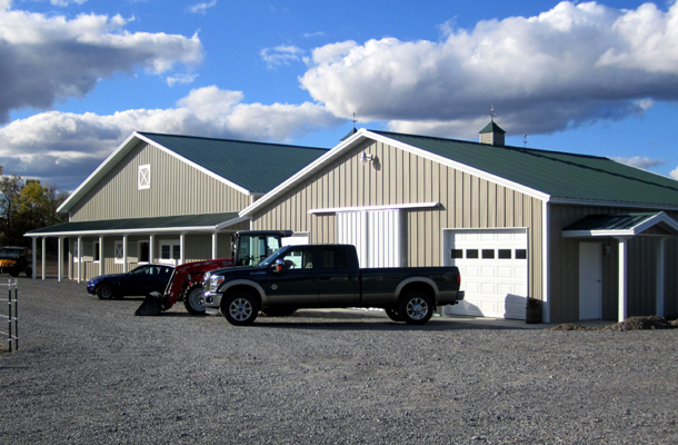 LeRoy, NY, Personal arena and shop, Getterr Done Construction Inc., Lester Buildings