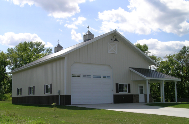 Maple Lake, MN, Hobby Shop and Garage, Ron Foust, Lester Buildings