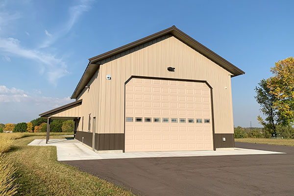 Webster MN, Helicopter Hangar and Garage, Jennifer Wight, Lester Buildings