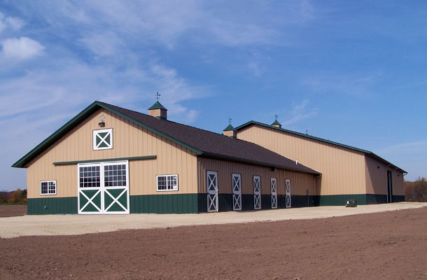 Byron MN, Stable and Arena, Prehn Building Sales Inc., Lester Buildings