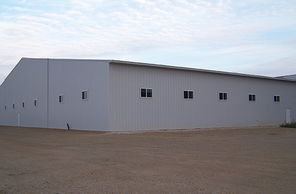 Hayfield, MN Commercial, Factory storage, Prehn Building Sales Inc, Lester Buildings
